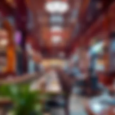 Interior of a popular restaurant in Al Karama showcasing its ambiance