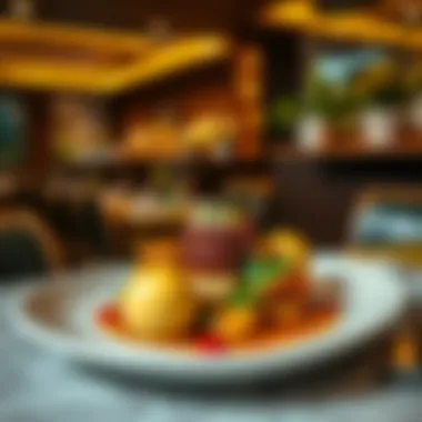 A beautifully presented dish from a renowned restaurant in Al Karama