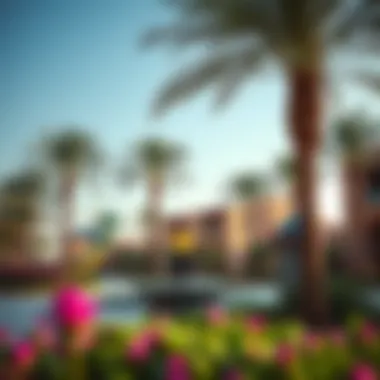 Community Features of Al Khail Gate Community features and lush landscapes in Al Khail Gate