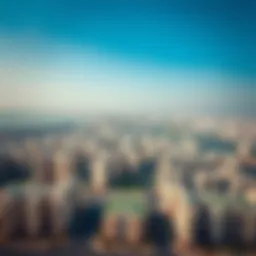 Aerial view of Deira Muteena showcasing residential buildings