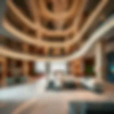 Spacious Interior Design of Emarat Atrium Interior layout highlighting the spacious design and modern amenities