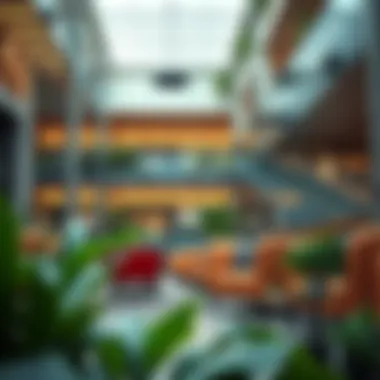 Diverse Tenant Options in Emarat Atrium Visual representation of tenant options available within the building