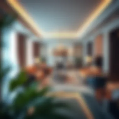 Elegant Interiors of Luxury Apartments Interior view of a luxury apartment highlighting elegance