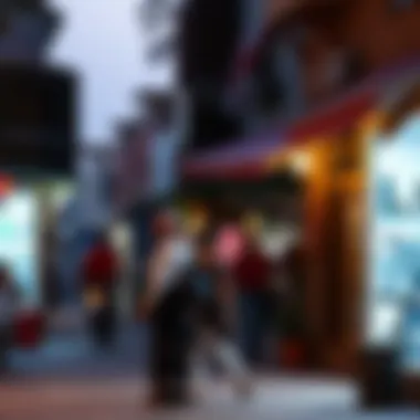 A vibrant street scene in Al Ras depicting local culture and community life