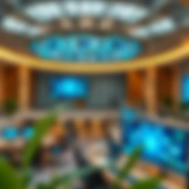 Interior shot highlighting the advanced technological facilities available