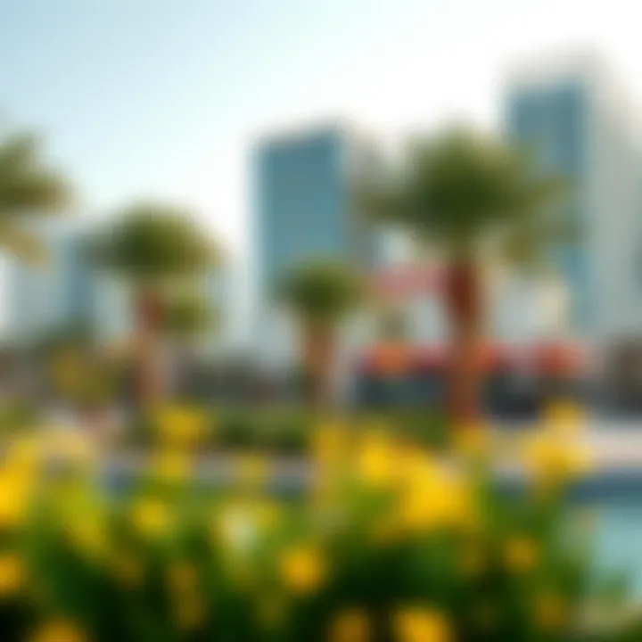 Vibrant community features around Business Bay residential towers