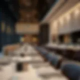 Sleek interior of a fine dining restaurant in JBR