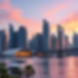 Stunning skyline of Business Bay showcasing architectural innovation.