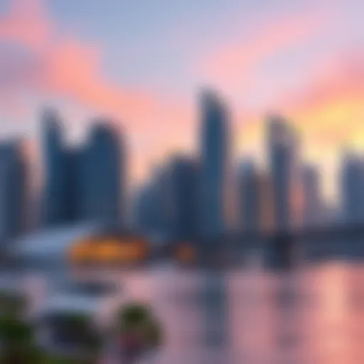 Stunning skyline of Business Bay showcasing architectural innovation.