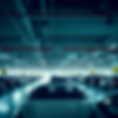 Interior view of a well-organized parking area at Dubai Mall