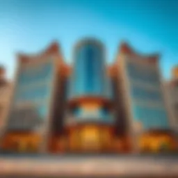 Architectural design of Al Sharafi Building showcasing its unique façade