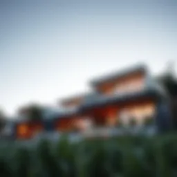 Exterior view of the Belmont Residence showcasing modern architecture