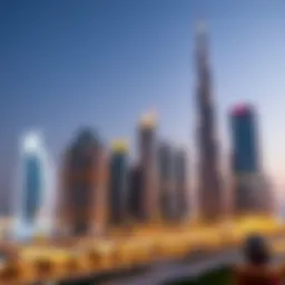 Stunning skyline view of Dubai's iconic buildings