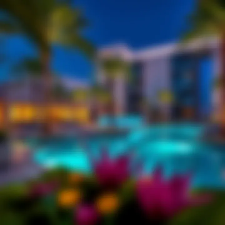 The vibrant surroundings of the Wyndham Palm, featuring nearby amenities and lifestyle options.