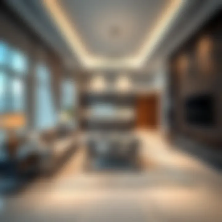Spacious interior layout of a Treo Home with elegant furnishings