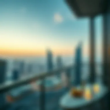 Breathtaking Skyline View from Goldcrest Executive Tower Stunning skyline view from the balcony of Goldcrest Executive Tower