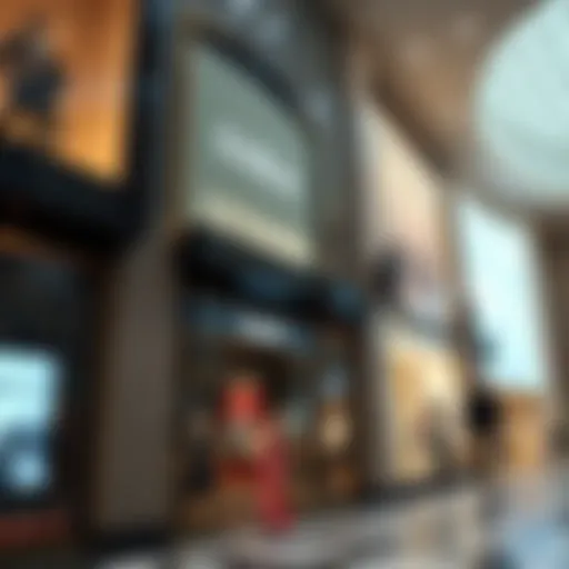 Luxurious storefront of a high-end fashion brand in Dubai Mall