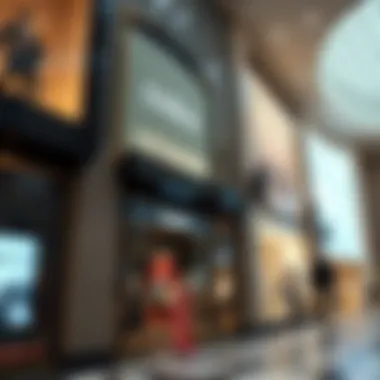 High-End Fashion Storefront at Dubai Mall Luxurious storefront of a high-end fashion brand in Dubai Mall
