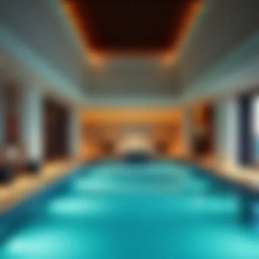 Elegant private pool within a luxurious hotel suite in Dubai