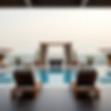Luxurious Amenities at Hotel Luxurious amenities offered at a Dubai hotel with a private pool