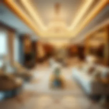 Luxury Apartment Interior Interior design of a luxurious apartment in Dubai, highlighting opulence and modern aesthetics.
