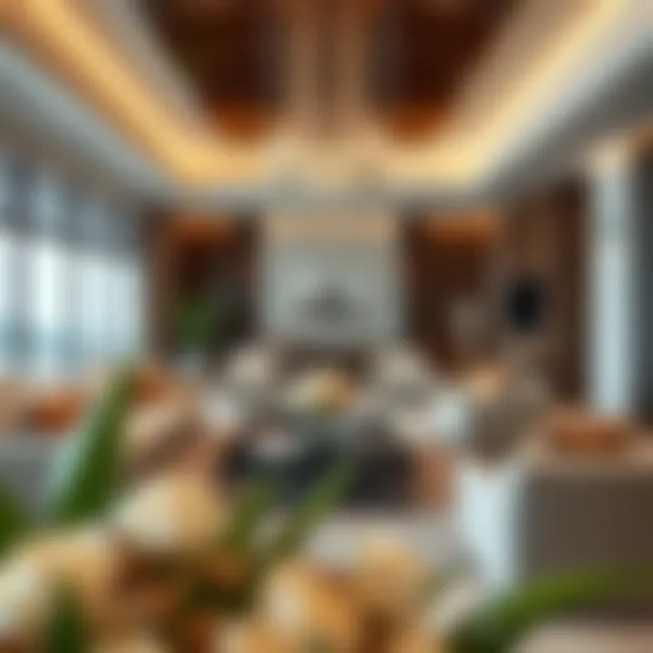 Luxurious villa interiors highlighting elegant design and spacious living areas