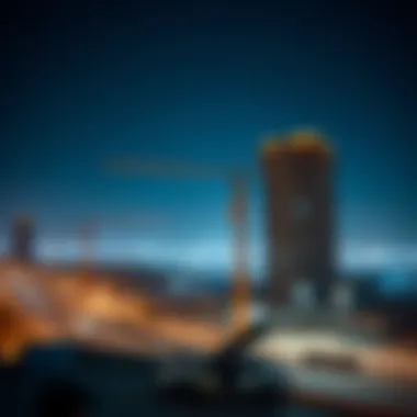 Construction site of a mega development project in UAE