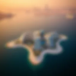 Aerial view of نخيل's iconic Palm Jumeirah