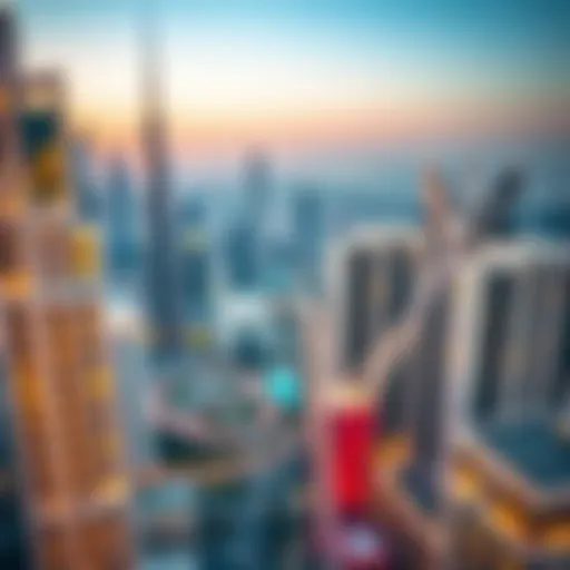 Aerial view of a modern Dubai skyline showcasing off-plan properties