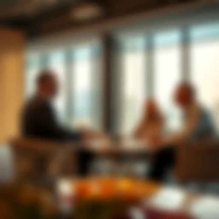 Investors discussing off-plan property opportunities