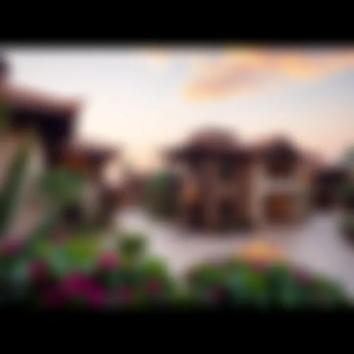 A stunning view of traditional architecture blended with modern facilities in World Village
